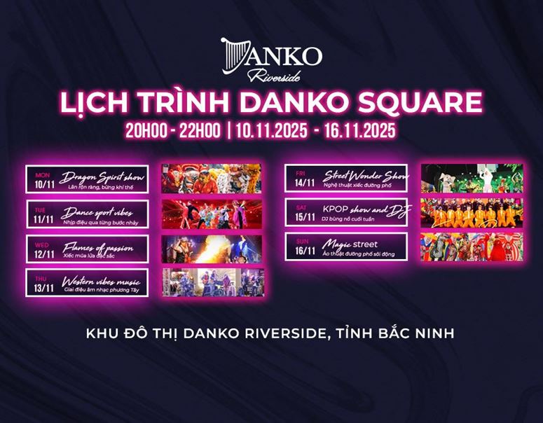 Chuỗi sự kiện sôi động tại Danko Square từ 10 - 16/11/2025